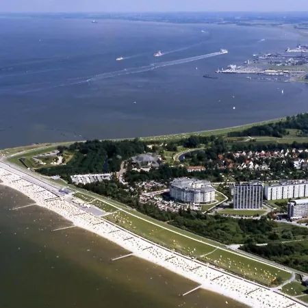 Апартаменты Kurpark Residenz App 211a Seesicht Куксхафен